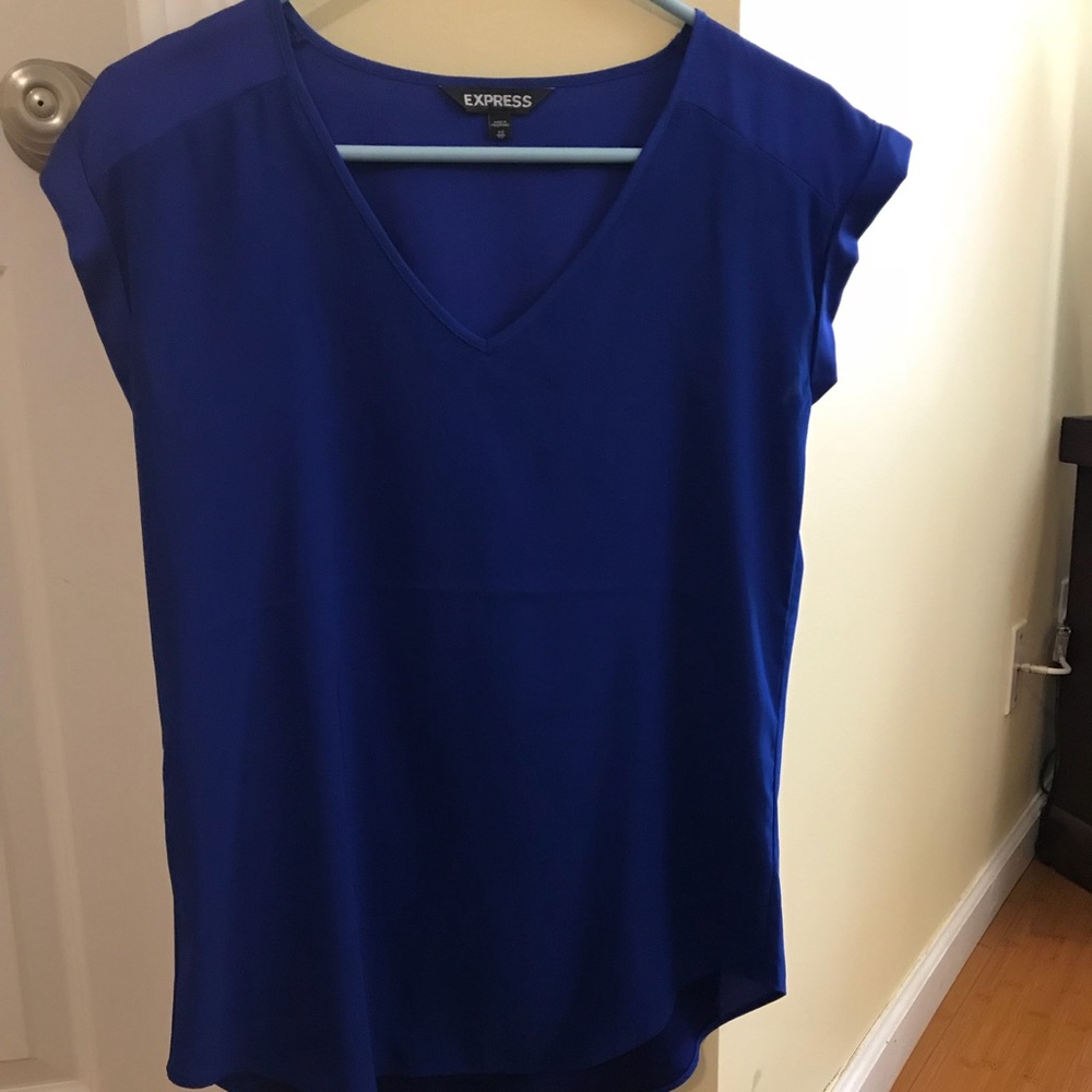 Express royal blue blouse NWOT